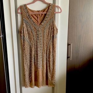 Cocktail dress with sequins